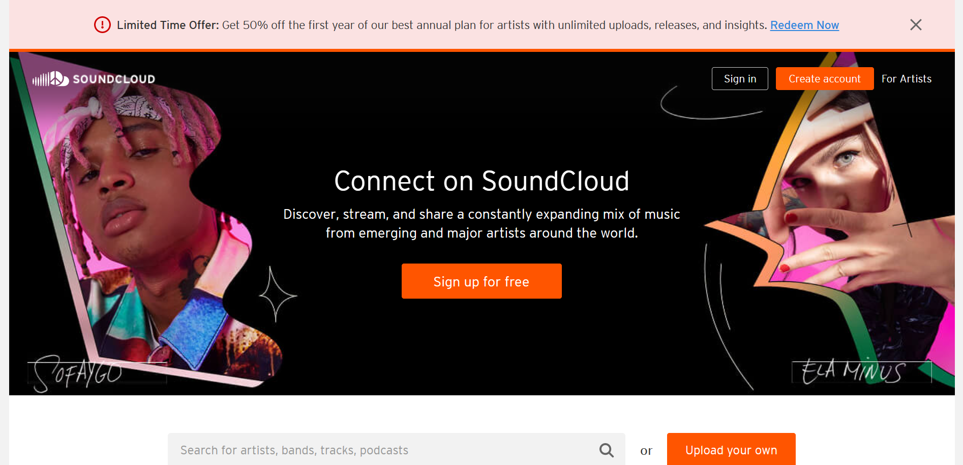 SoundCloud - best Podcast Hosting