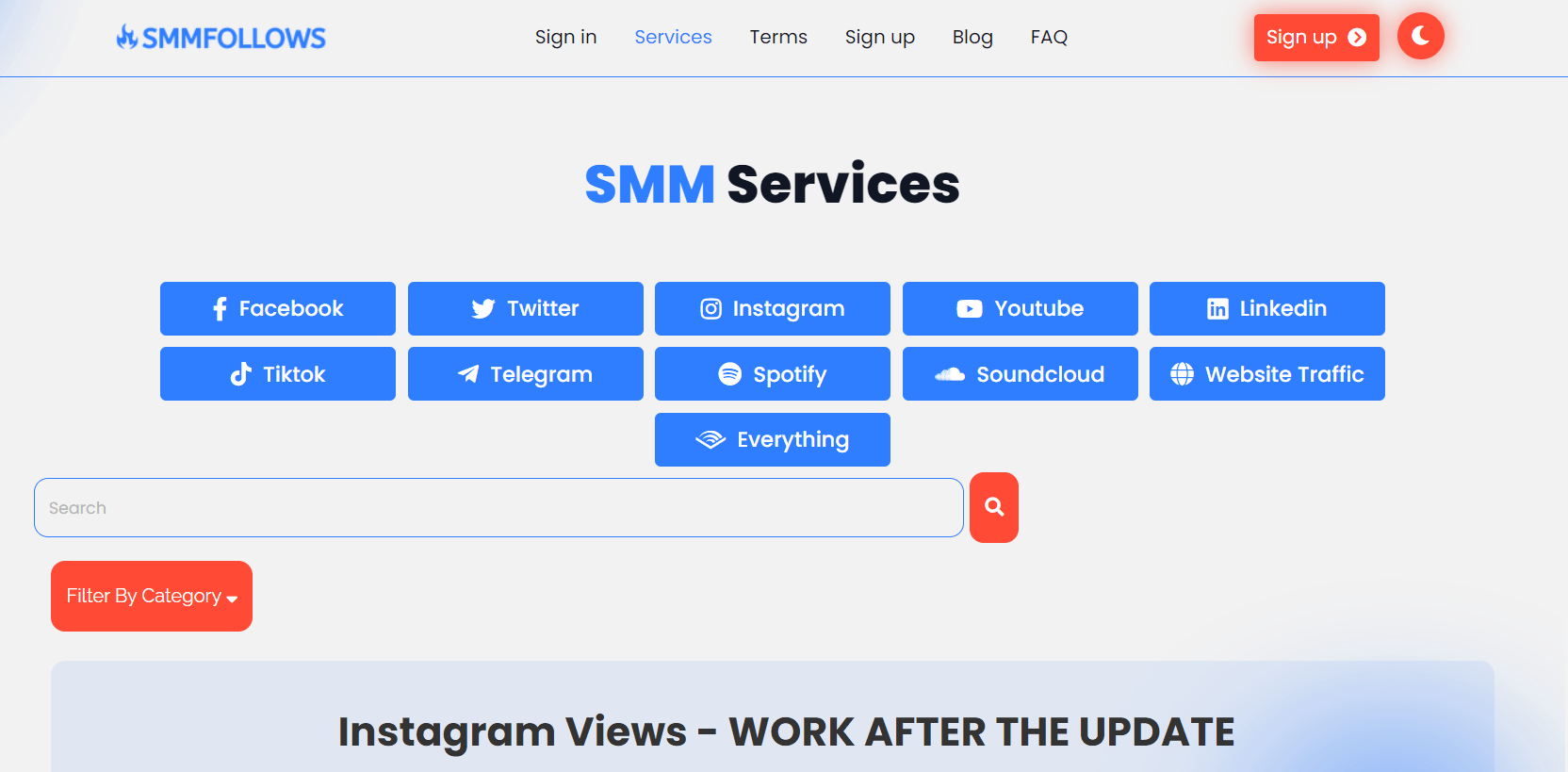 SMMFollows Review - Services