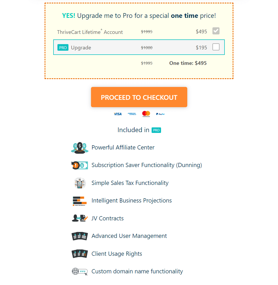 ThriveCart Vs WooCommerce - Thrivecart pricing