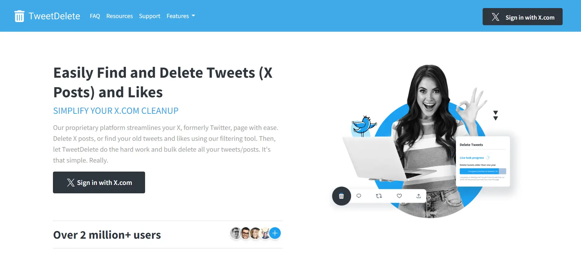 TweetDelete - Easily Delete Your Old Tweets