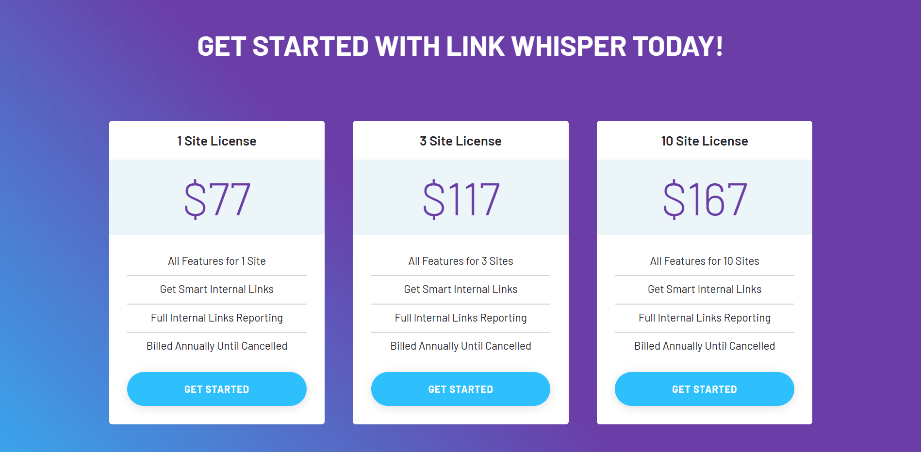 Link Whisper Pricing