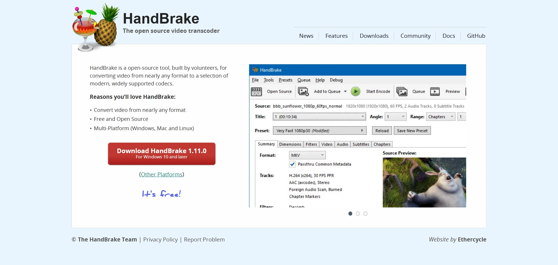 Best Free Video Converter Software - HandBrake