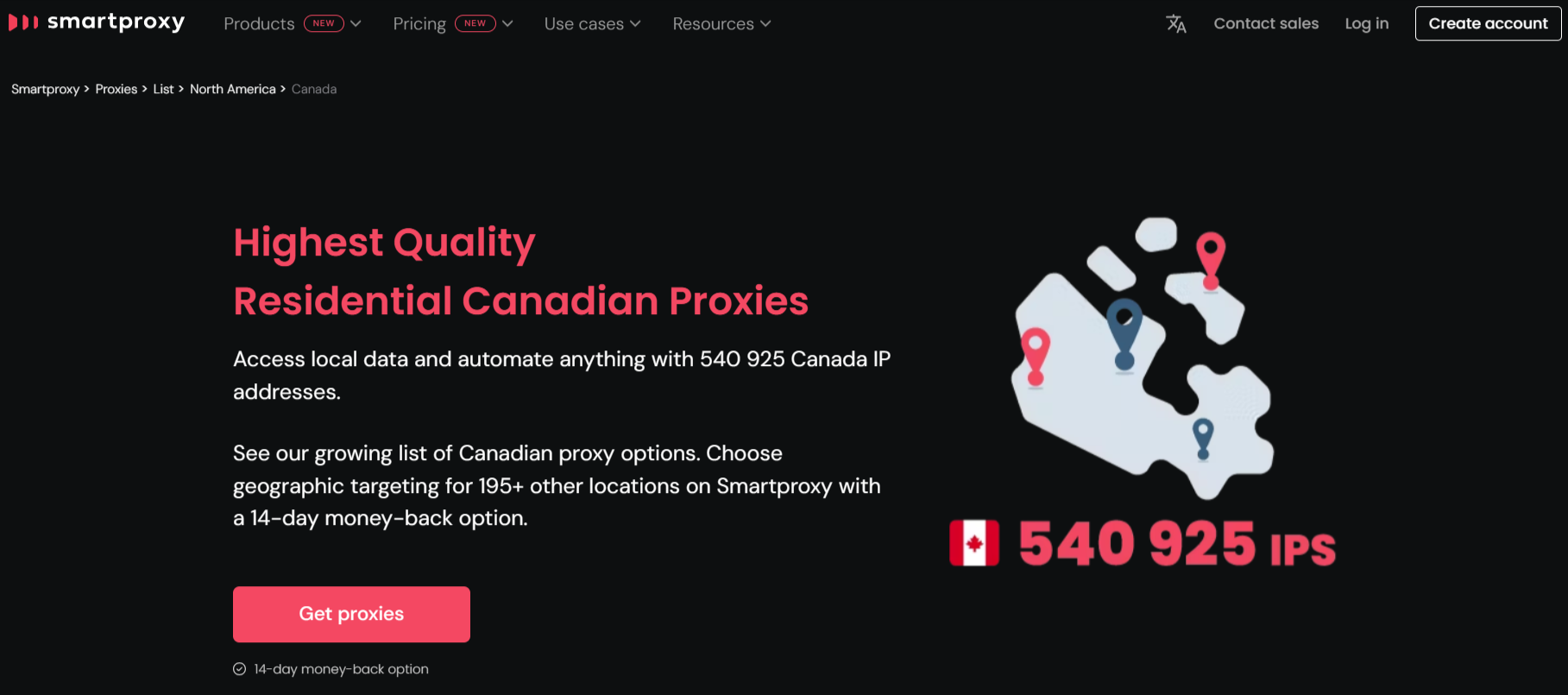 Best Canadian Proxies - smartproxy