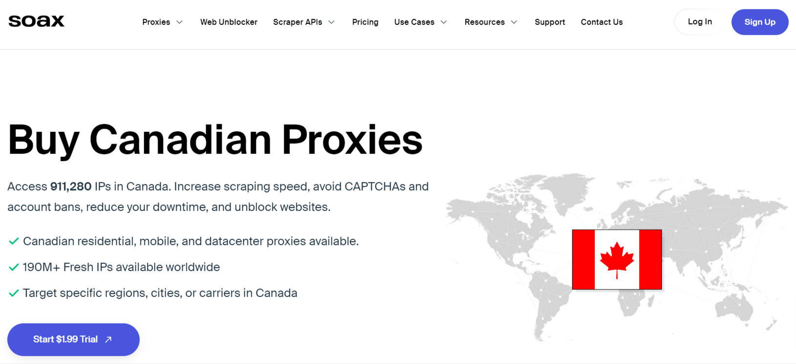 Buy-Canadian-Proxies - SOAX