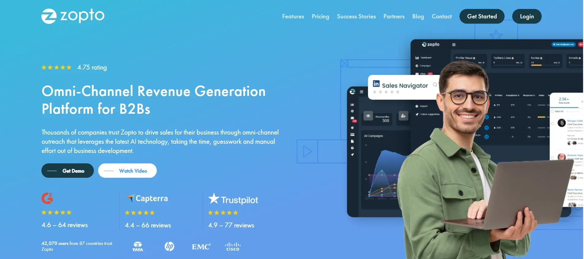 Zopto - Top LinkedIn Automation tool