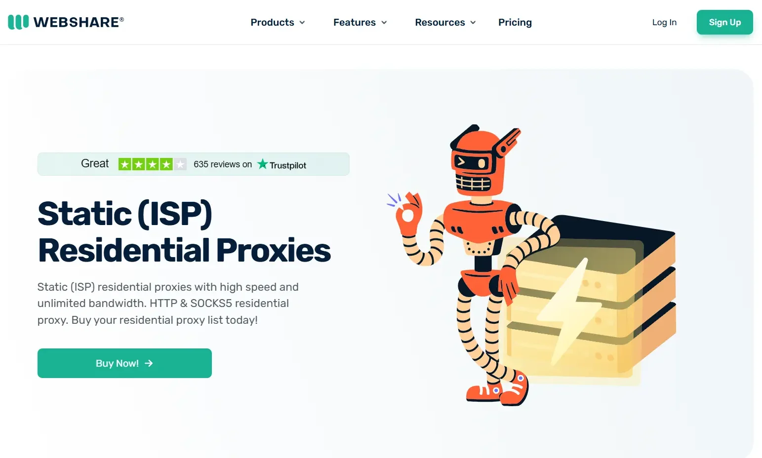 best isp proxy - webshare