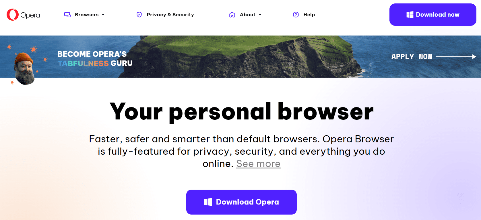 Opera - top proxy browser