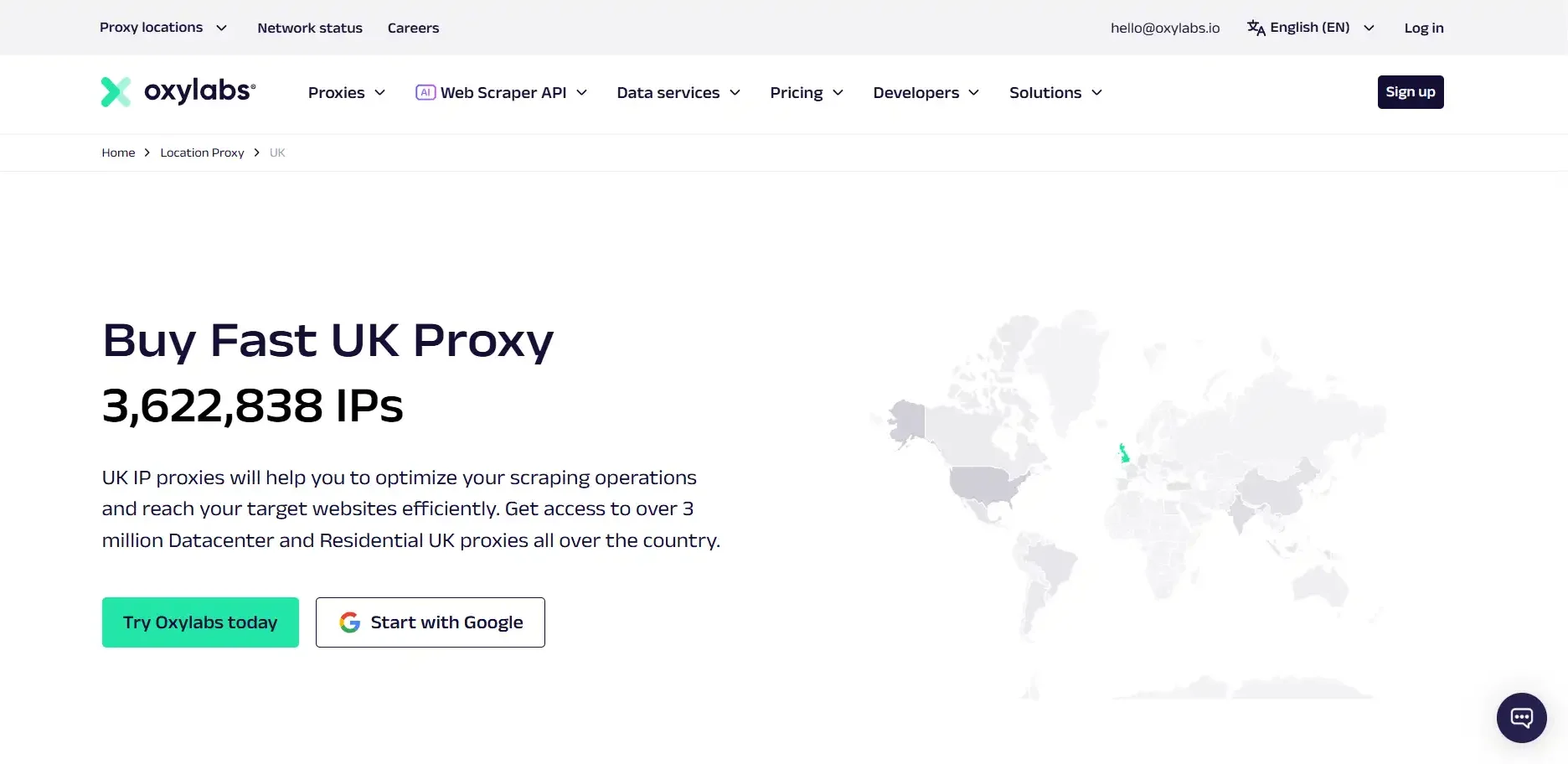 Best UK Proxy - Oxylabs