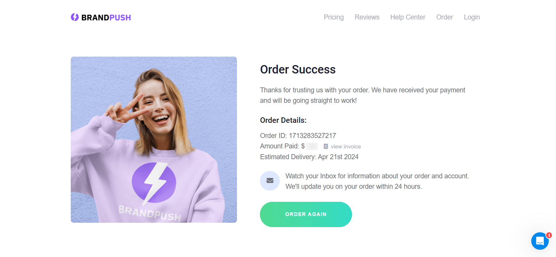 BrandPush-Order-Success