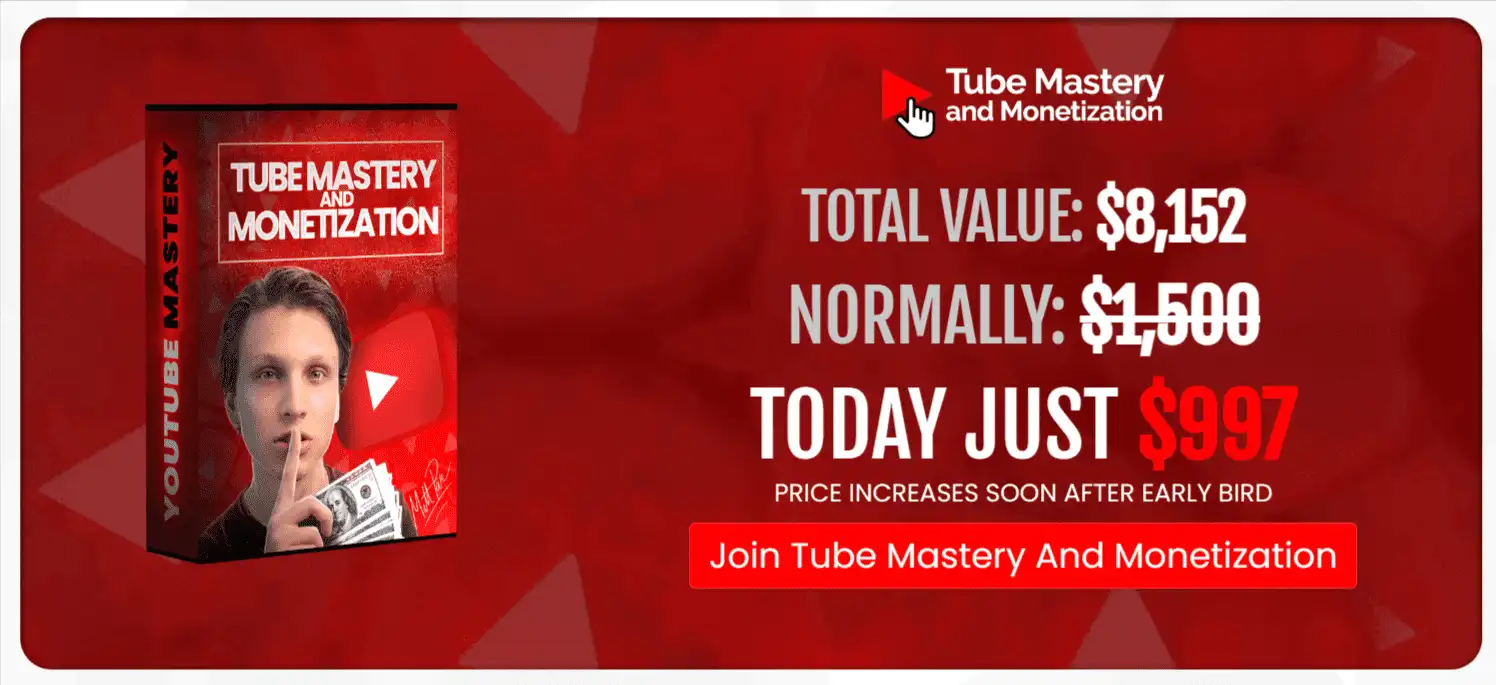 Tube-Mastery-and-Monetization-Review-Course-By-Matt-Par