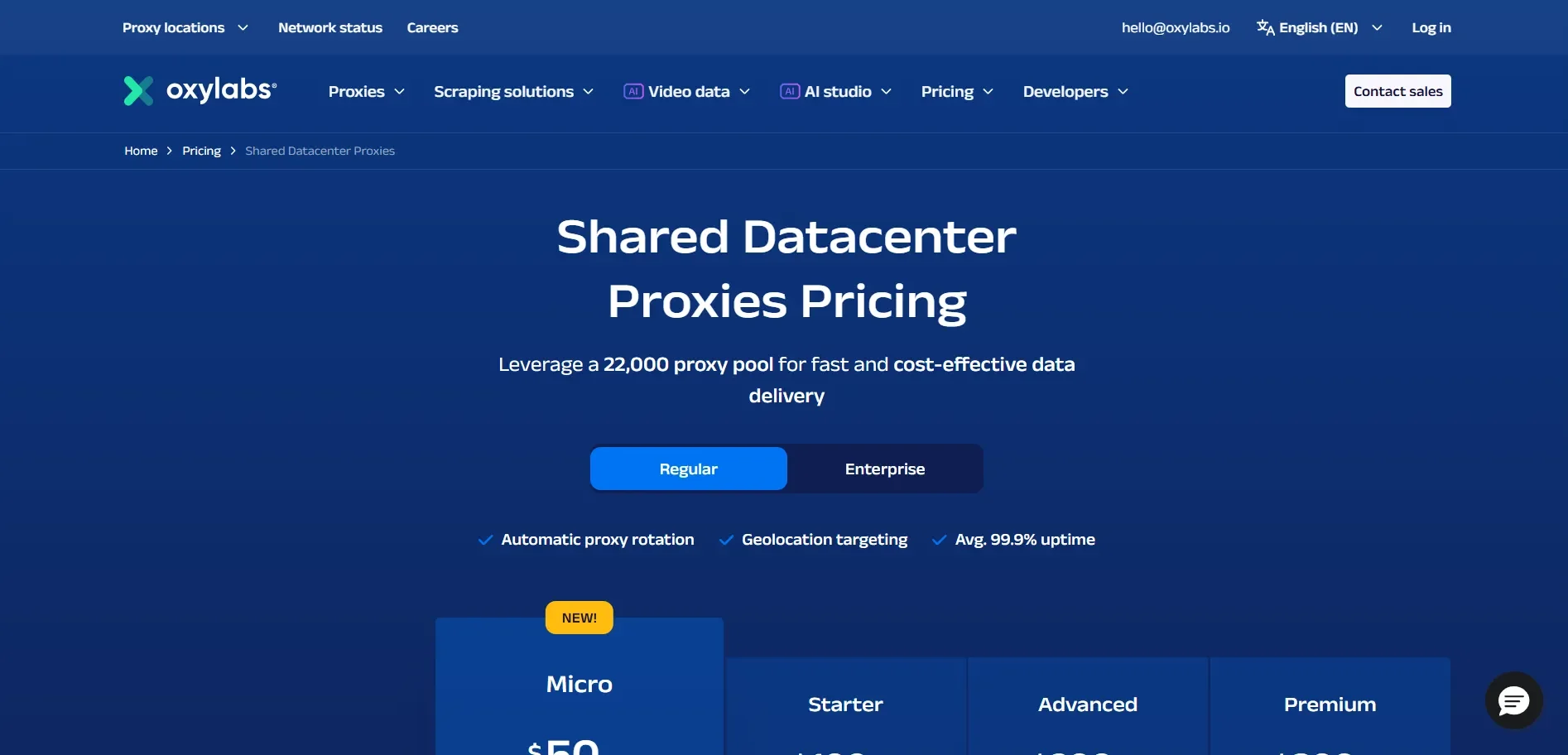 Oxylabs - Best Shared Proxy 