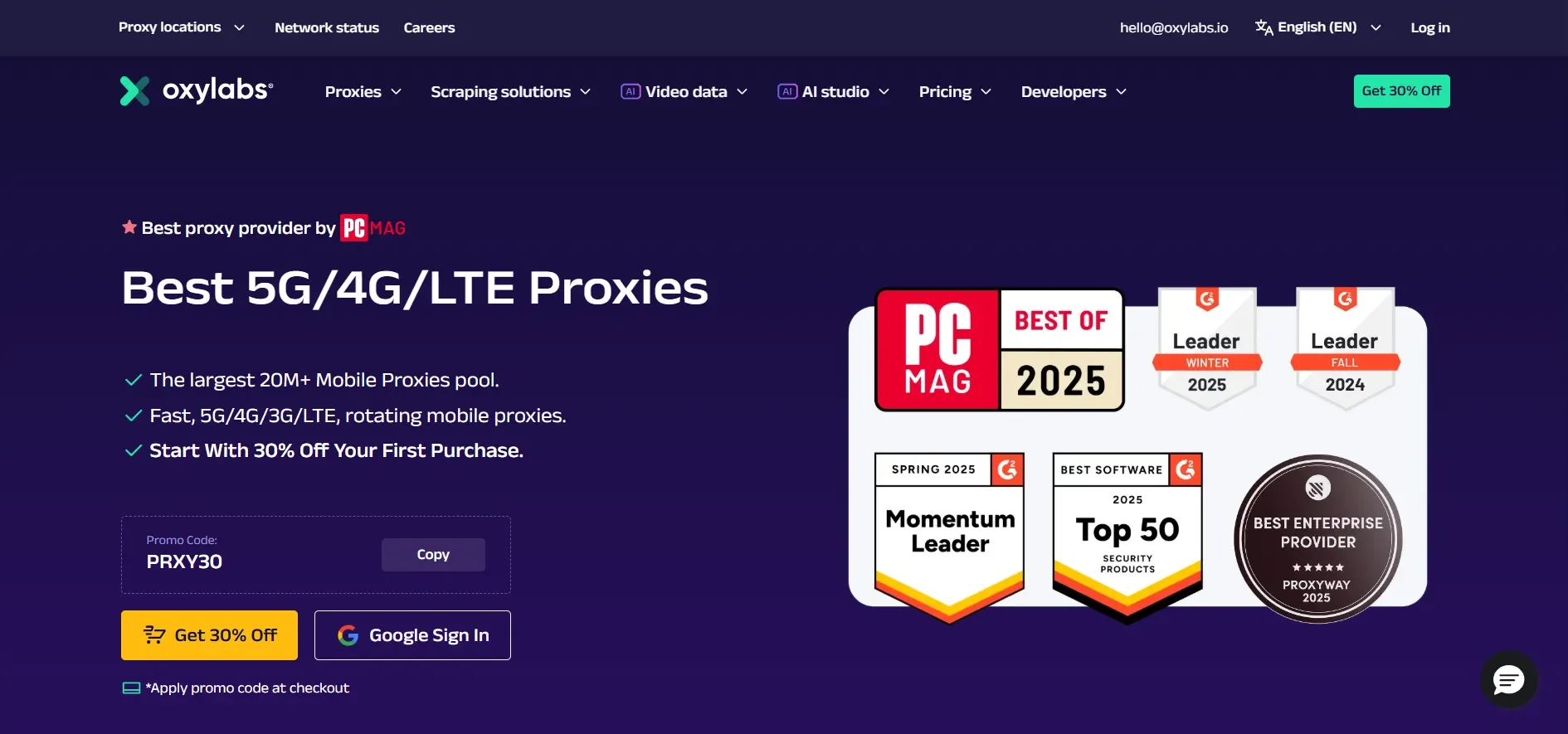 Oxylabs - Best Proxies for Android