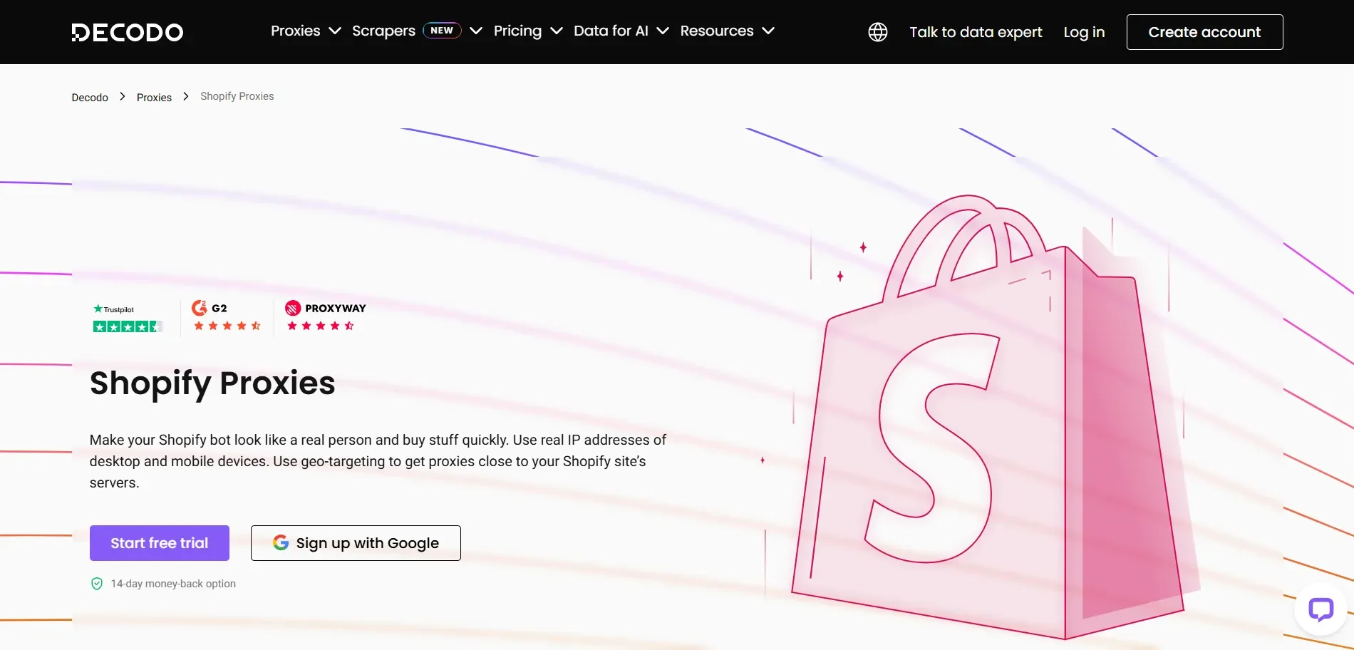 Decodo - Best Shopify Proxy