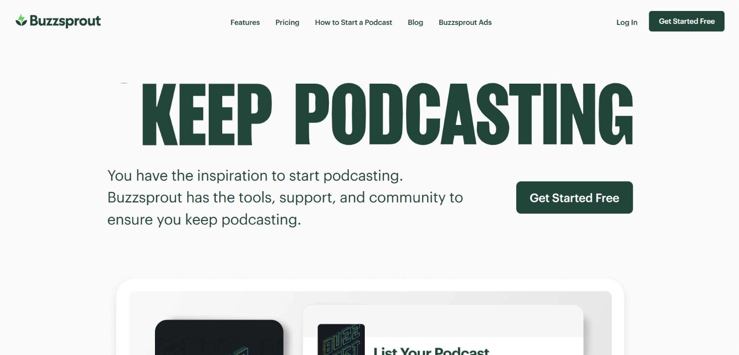 Buzzsprout - Best Podcast Hosting