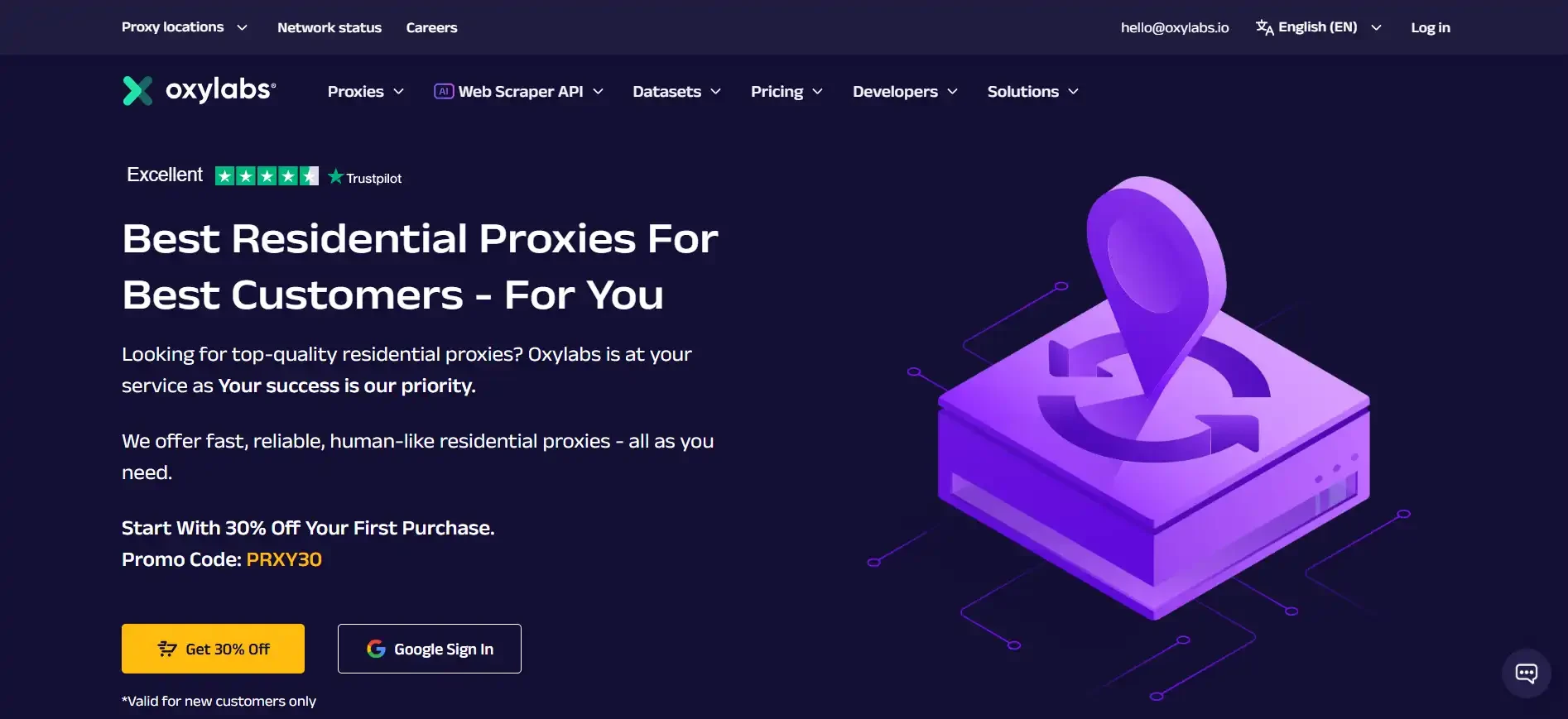 best residential proxy service - oxylabs