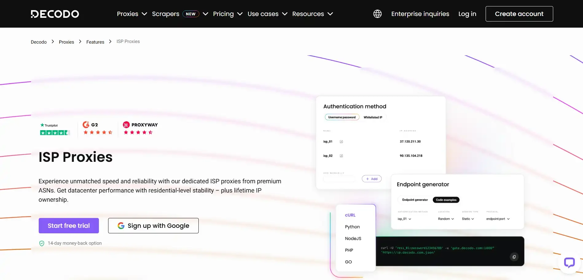 Best ISP Proxy - Decodo
