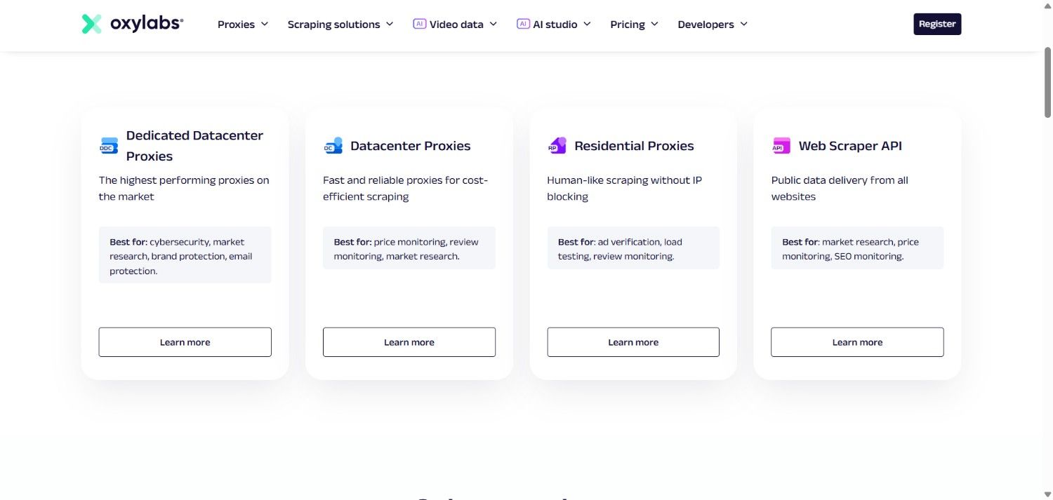 oxylabs review - features, Pricing