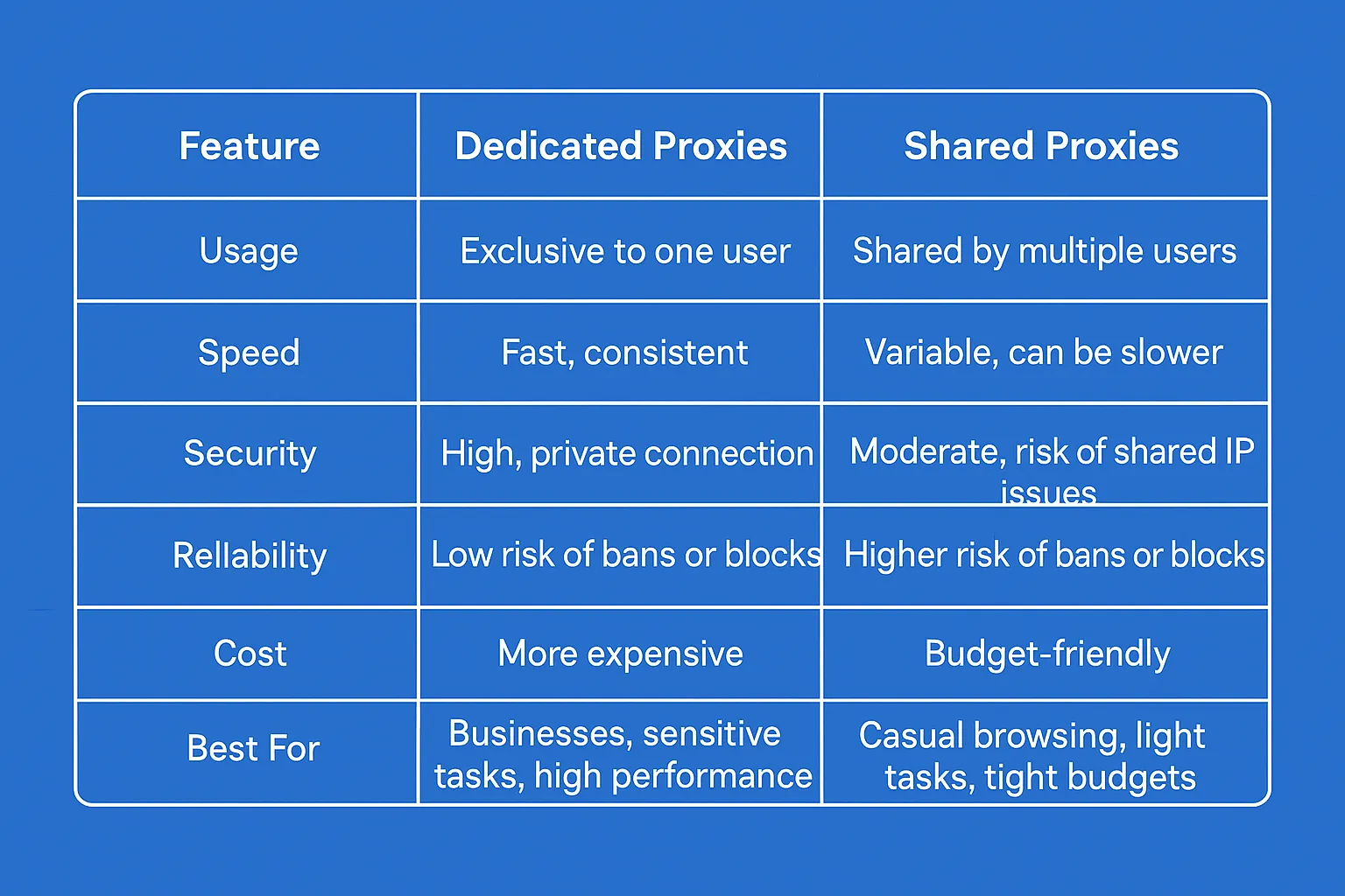 shared vs dedicated