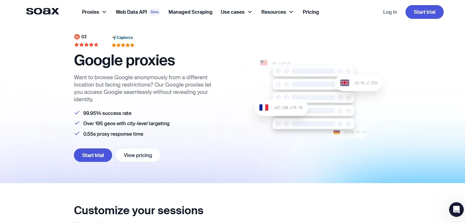 best google proxies - SOAX