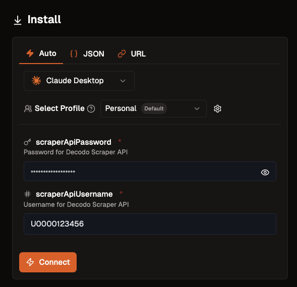 MCP setup with VS Code & Smithery