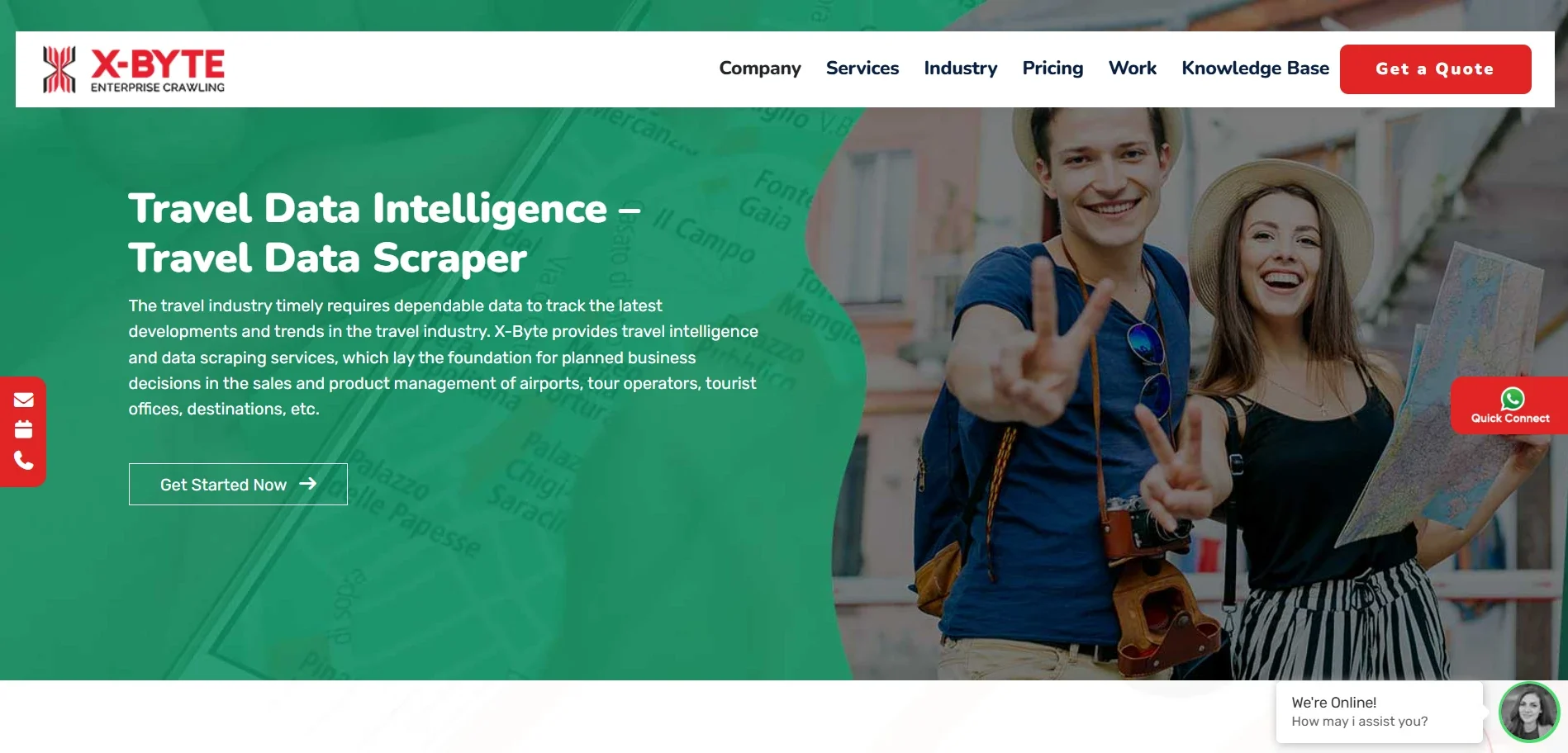 X-Byte Enterprise Crawling managed travel data scraping for hotels, flights, and vacation rentals